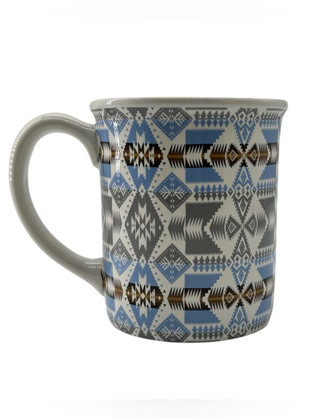 PENDLETON Woolen Mills Coffee Mug Heritage Silver Bark Blanket Design 18oz